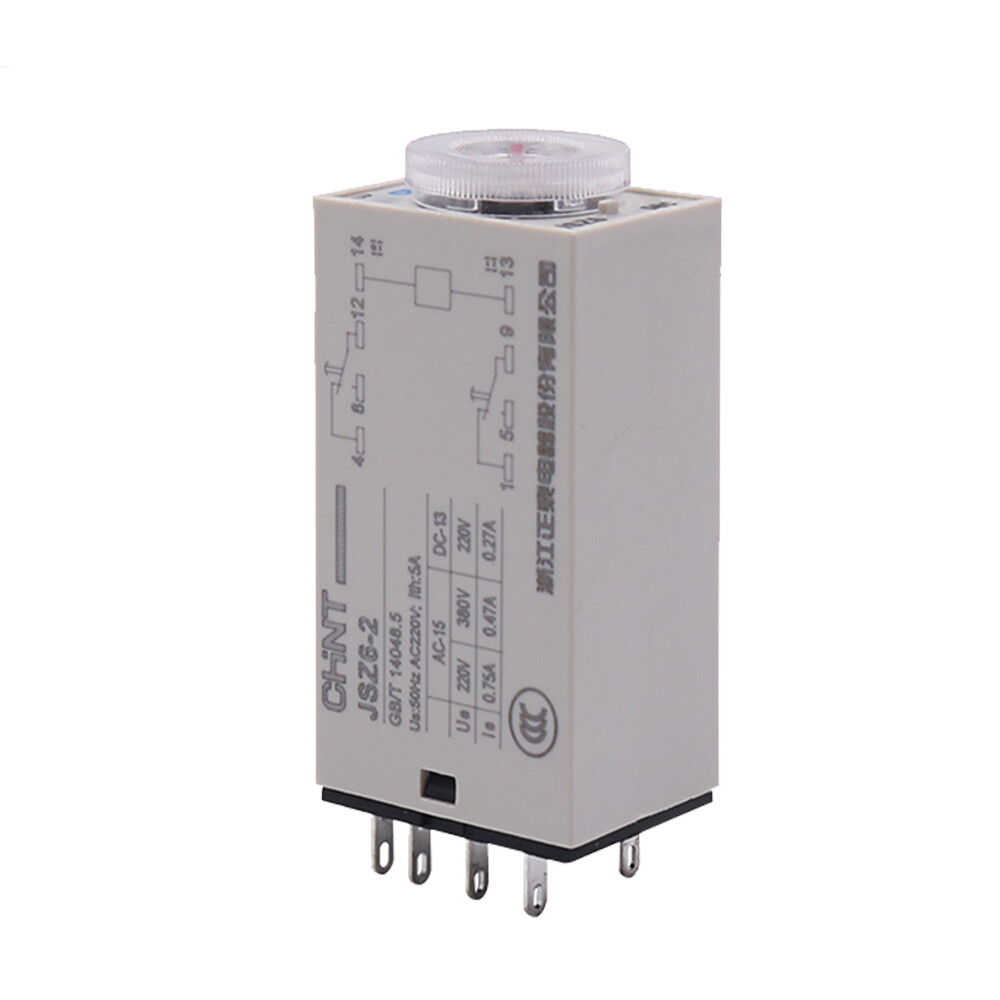 AC 220V DC 12V/24V Time Delay Relays 1/5/10/30/60S 5Min JSZ6-2 8PIN JSZ6-4 14PIN