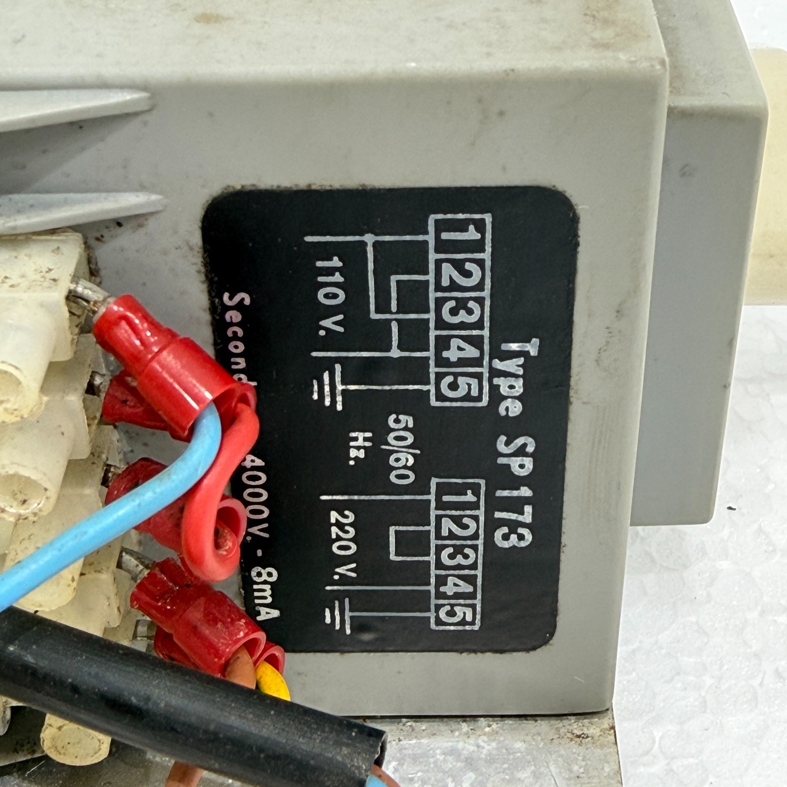 TYPE SP173 BURNER TRANSFORMER 110V 220V 50/60HZ IGNITION TRANSFORMER UNIT