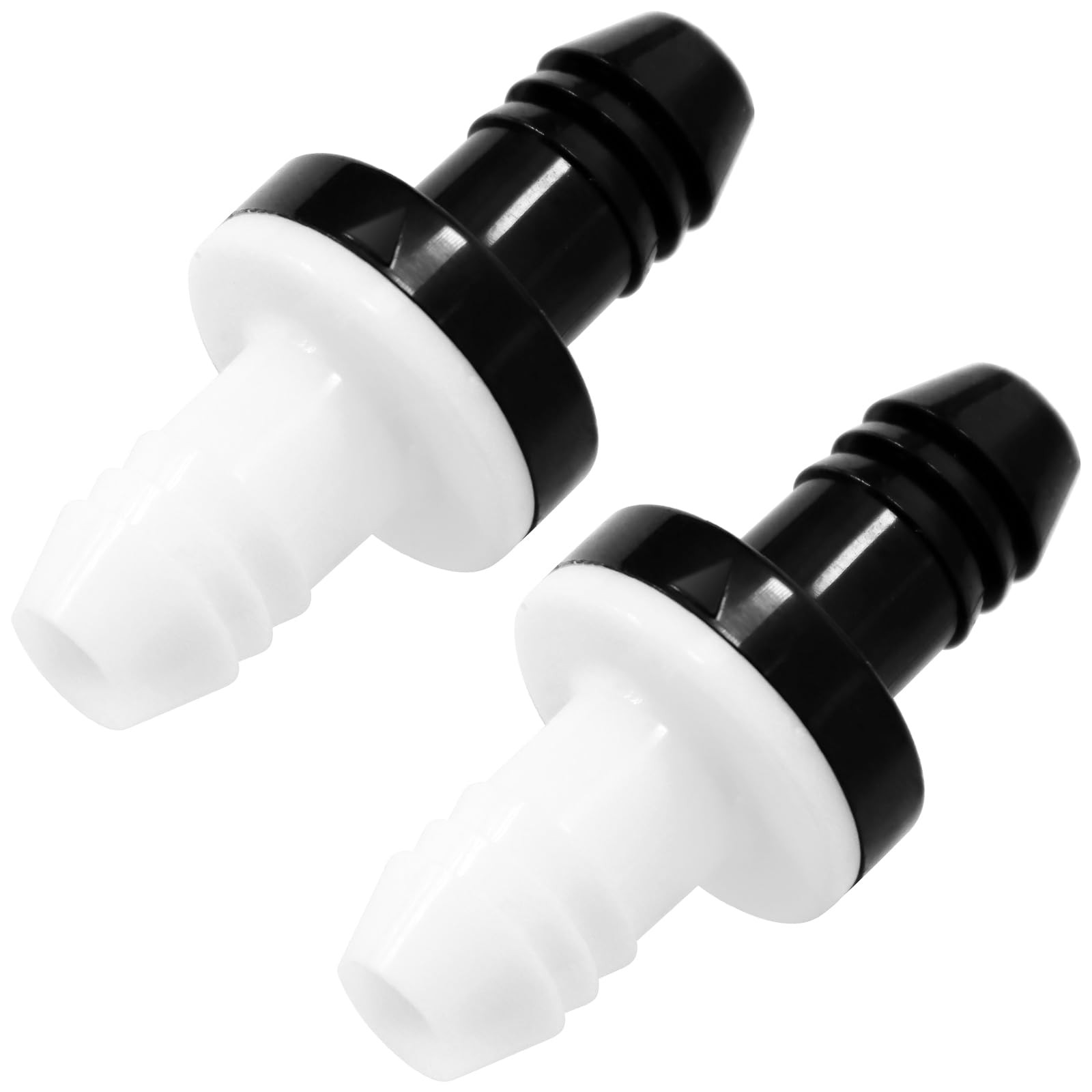 2 Pcs One Way Valve, 3/8 Inch 10mm ABS Inline Check Valve for Fuel…