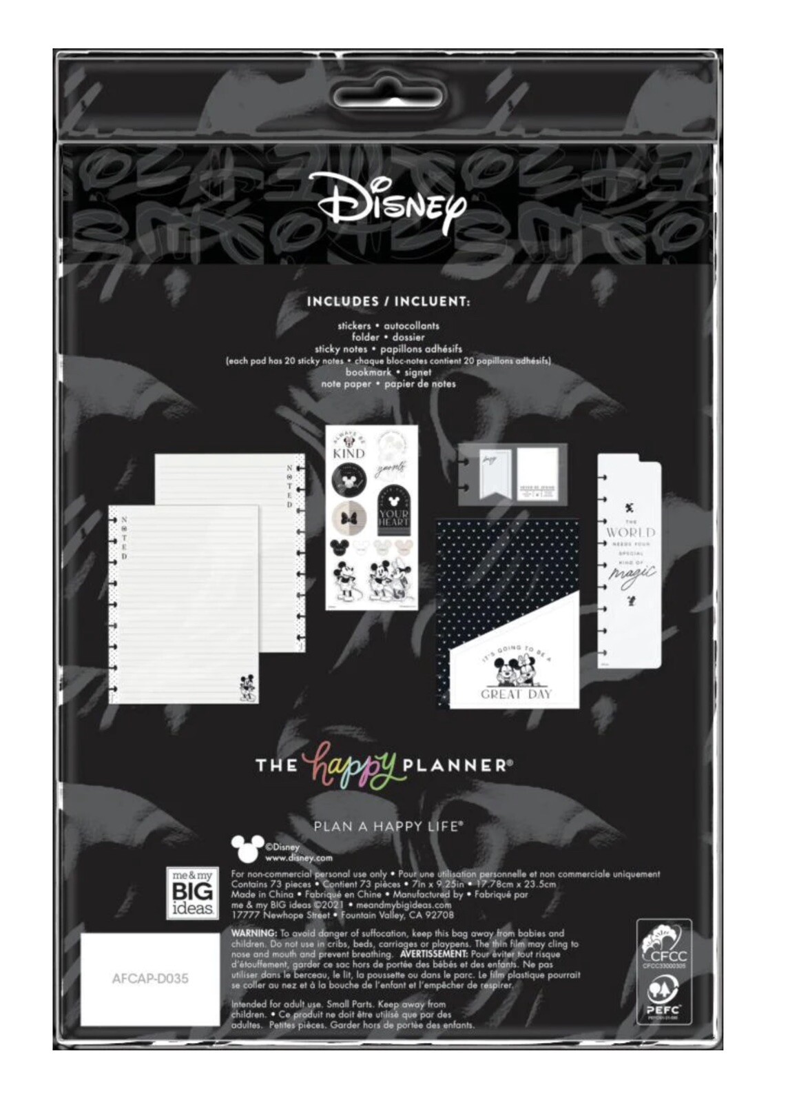 The Happy Planner – Disney Modern Mickey & Minnie Mouse Classic Accessory Pack