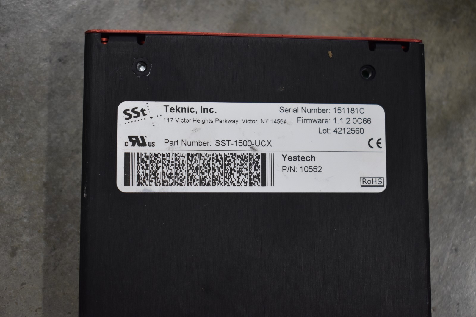 Used TEKNIC SST-1500-UCX Servo Drive