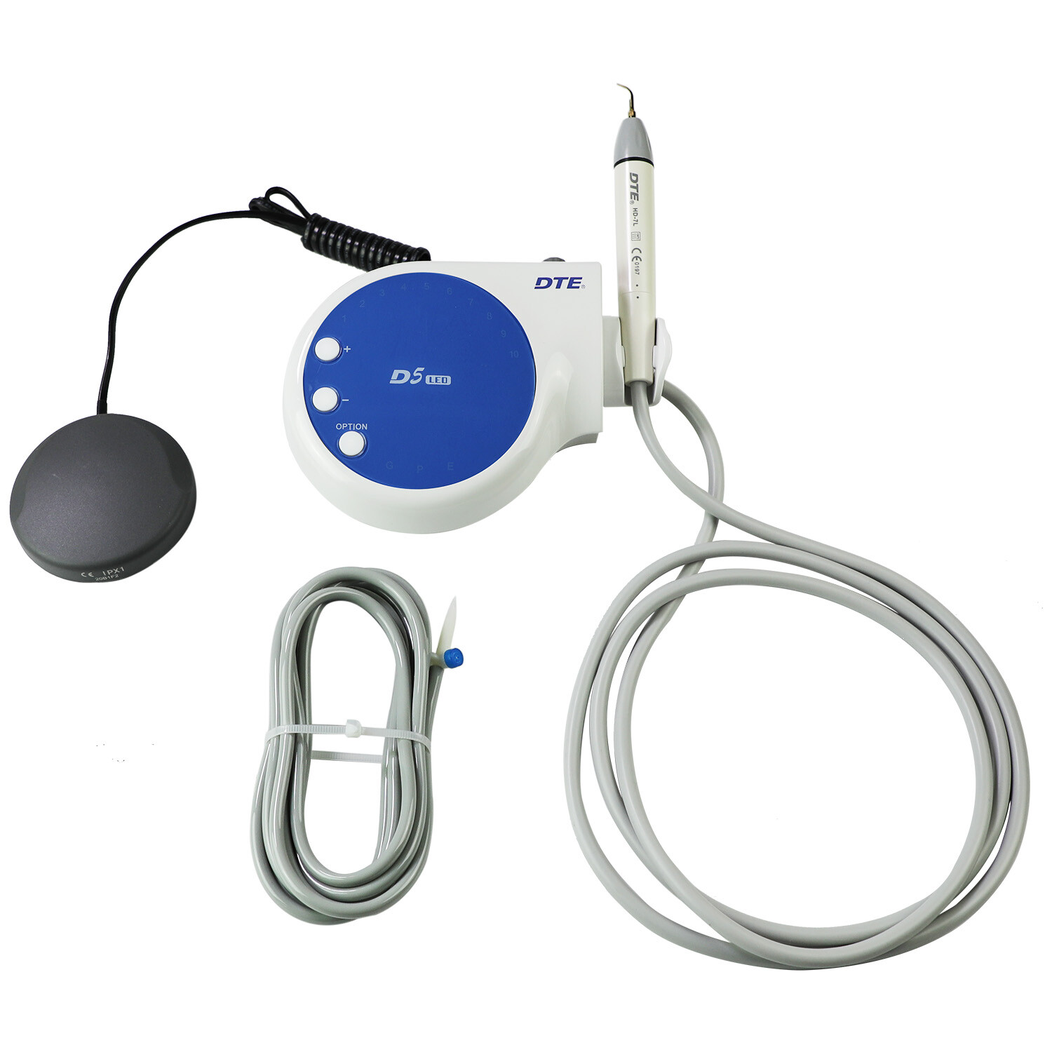 Woodpecker DTE D5 LED Dental Ultrasonic Scaler W/ HD-7L LED Handpiece + 6 Tips