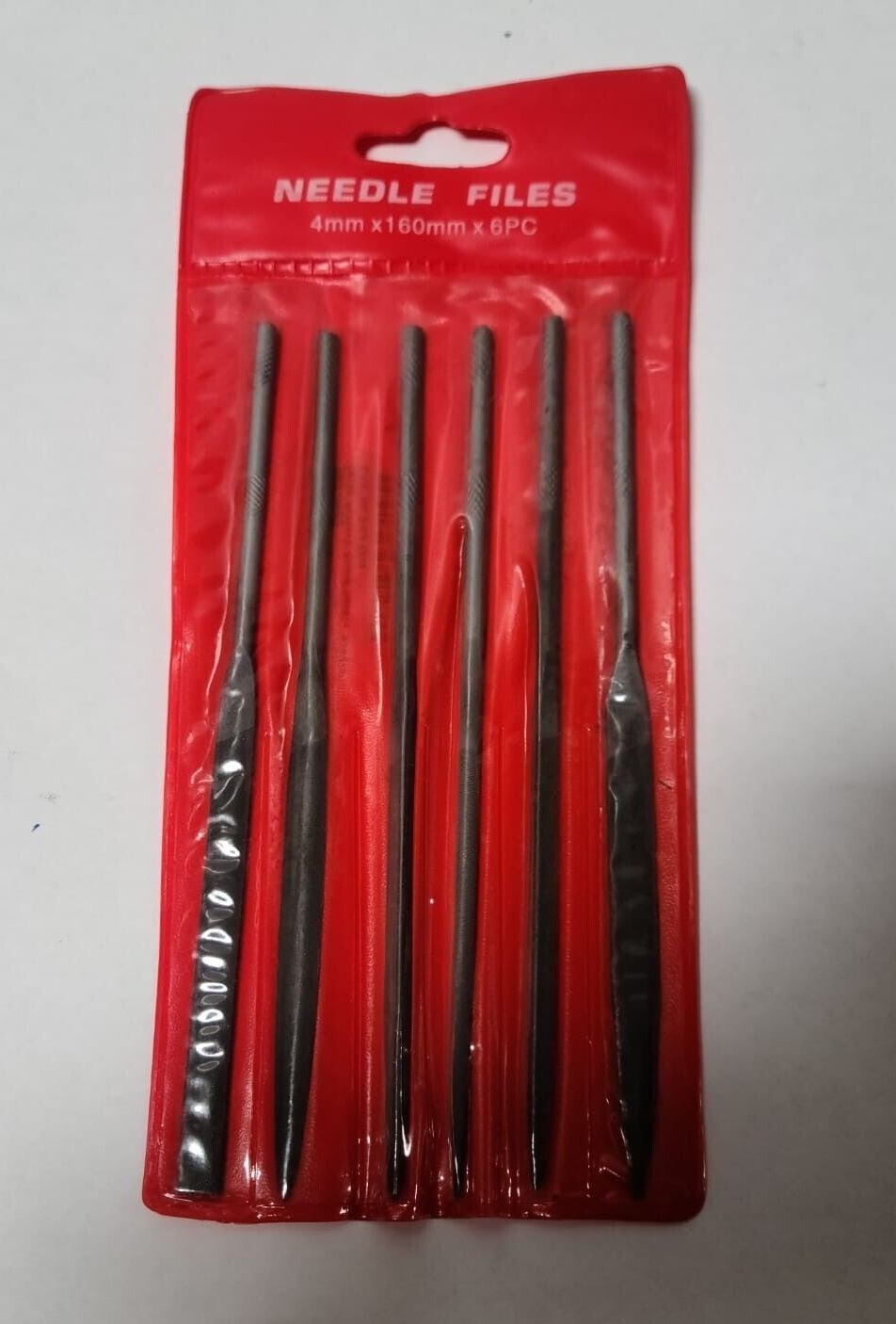 6 Pcs Swiss Pattern Round Needle File New 6-1/4″ No. 2 Cut 4mm x 160 mm 382-0662