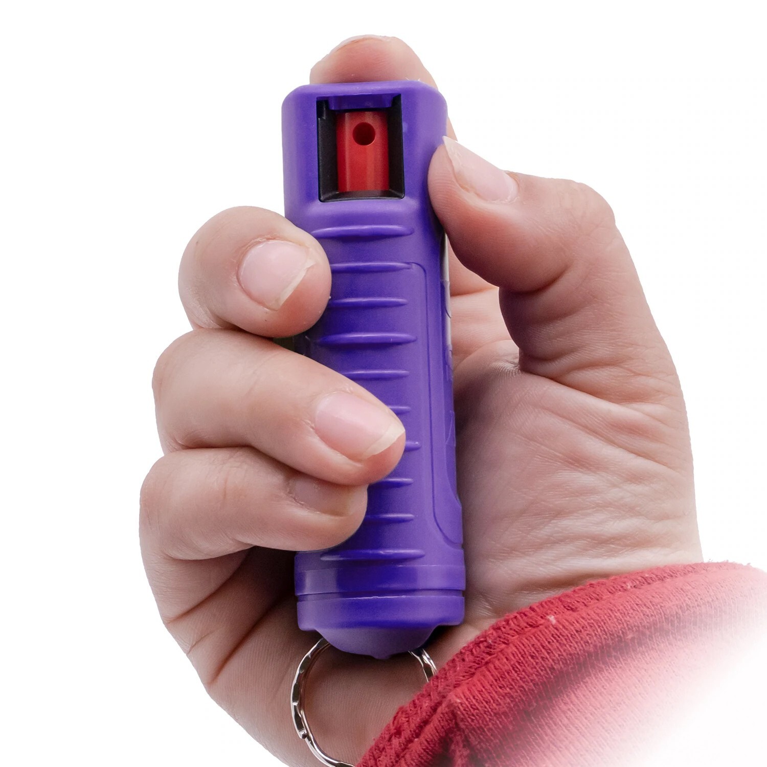 BURN PEPPER SPRAY Maximum Strength Self Defense Security Keychain Purpe 2 Pack