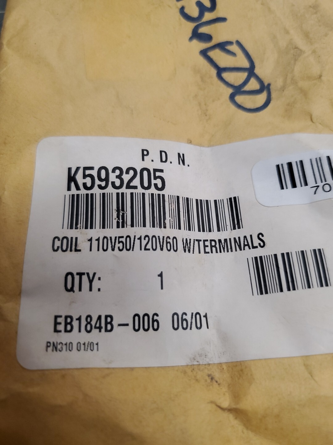 PARKER K593-204 K593205 5195 120V NEW
