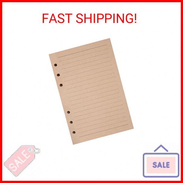 Refills Lined Paper, MALEDEN Refillable A6 Paper for 5×7 Journal Notebook Insert