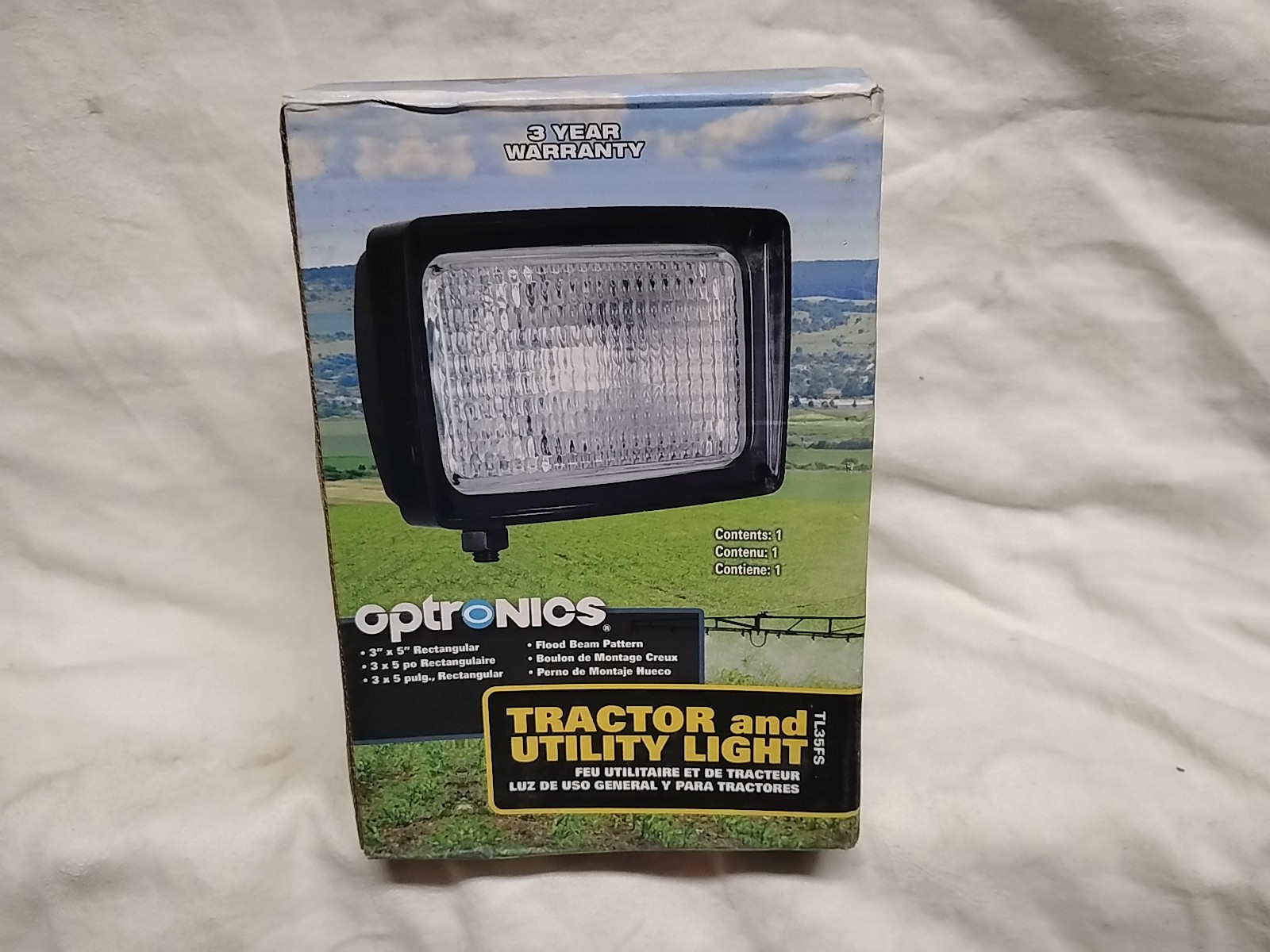 Optronics TL35FS Tractor and Utility Flood Light 3 X 5 Rectangular NOS