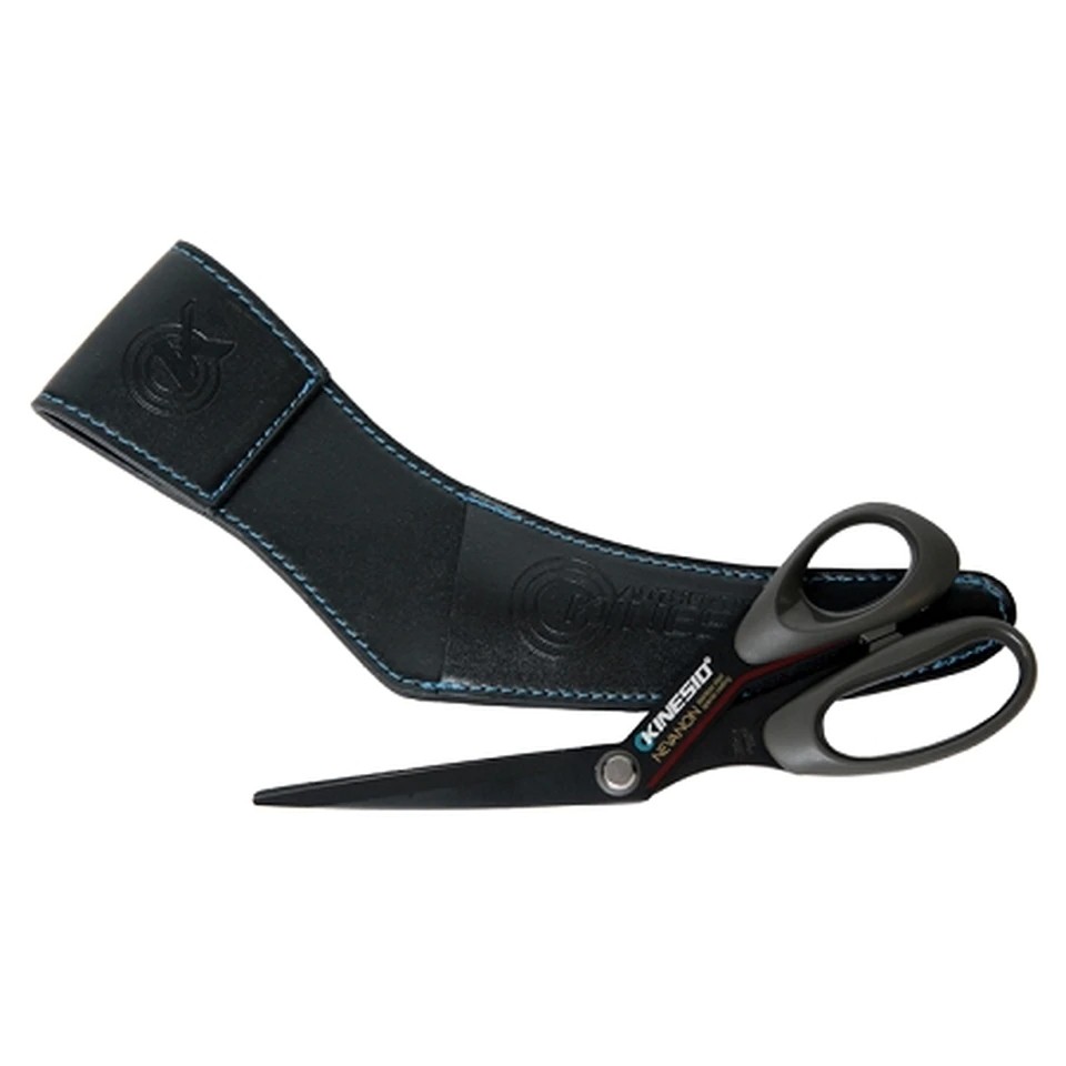 Kinesio Pro Kinesiology Scissors: right-handed scissors with holster (Black)