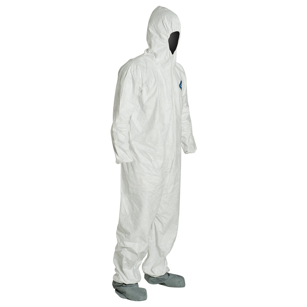 Dupont Tyvek Disposable Protective Coverall Cleaning Paint Spray Suit Hood Boots