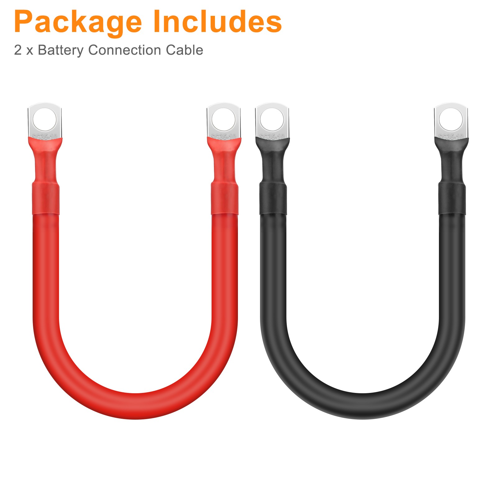 2x 2 AWG Gauge Copper Battery Cable Power Wire Car Marine Inverter RV Boat Solar