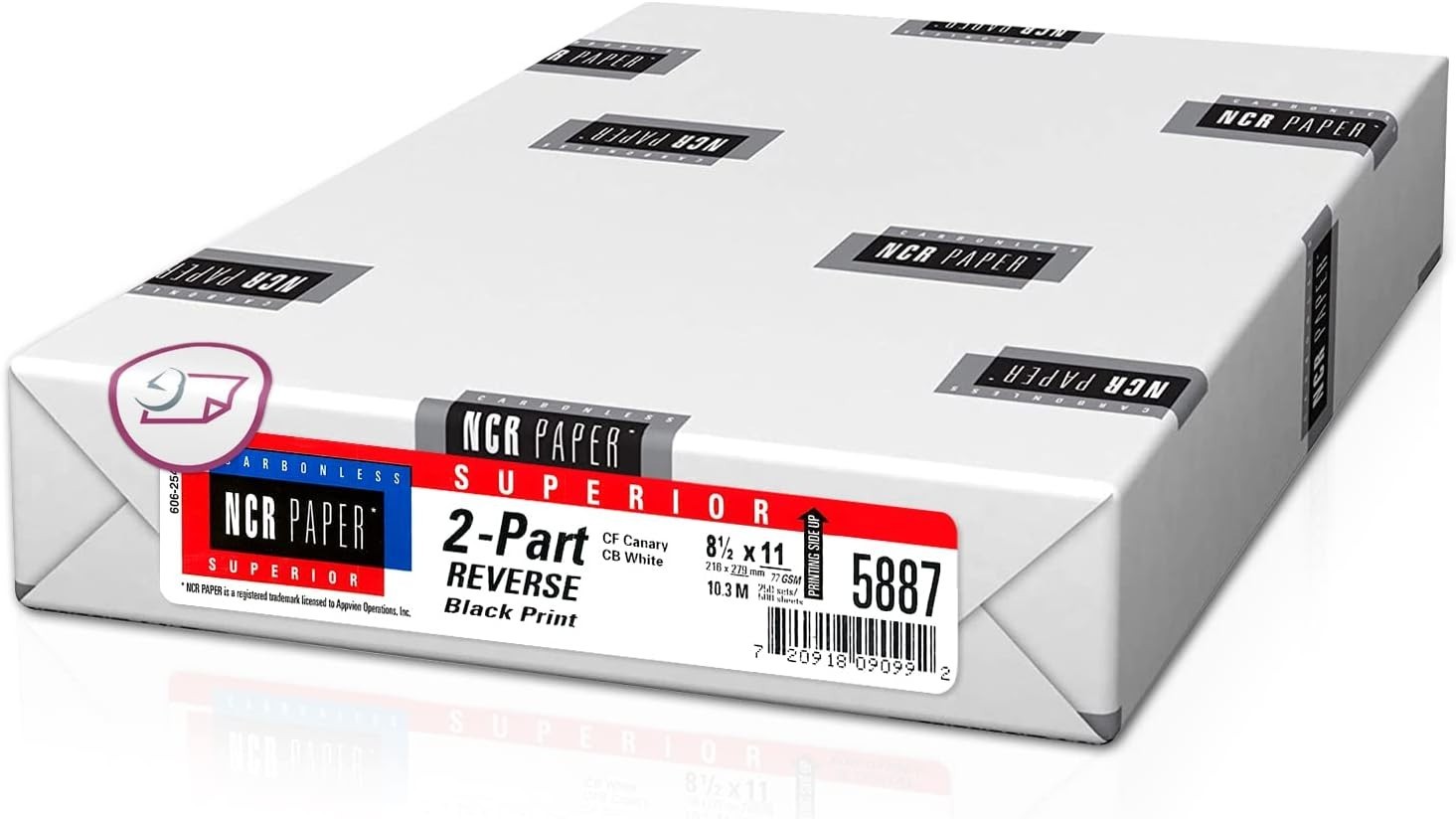2-Part Reverse Collated Paper Pack – 500 Sheets
