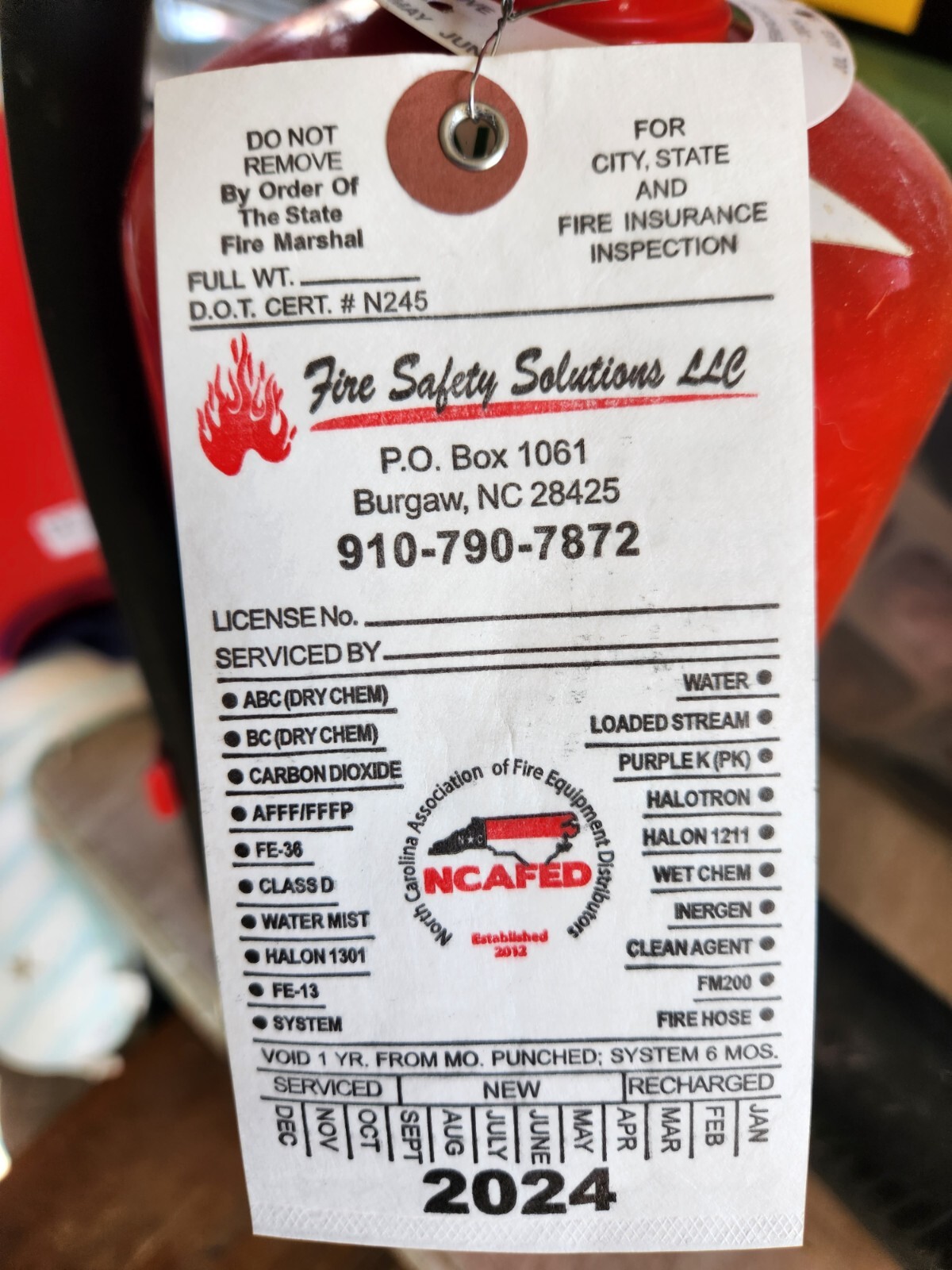 Fire Extinguisher 5Lb ABC Dry Chemical w/ Vehicle Bracket (lot of 2)
