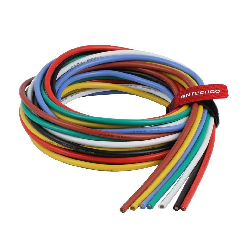 12 Gauge Silicone Wire Kit – 7 Colors, 5ft Length, 680 Strands