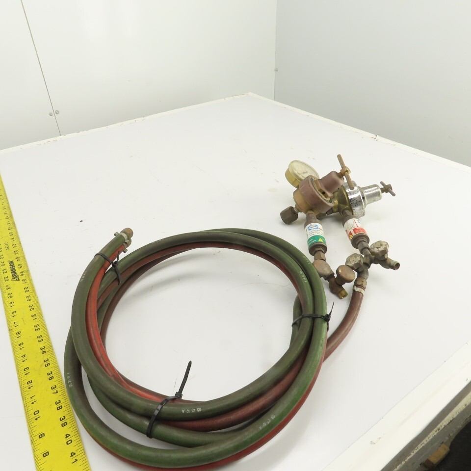 Harris Oxygen & Acetylene Regulator/Hose Assembly 6′ W/ Arrestor