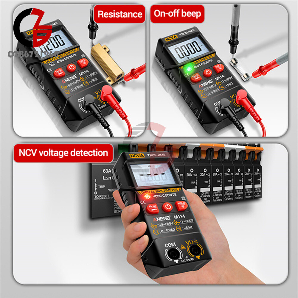 ANENG Digital Multimeter Automatic Voltmeter NCV Resistance Electrician Tester