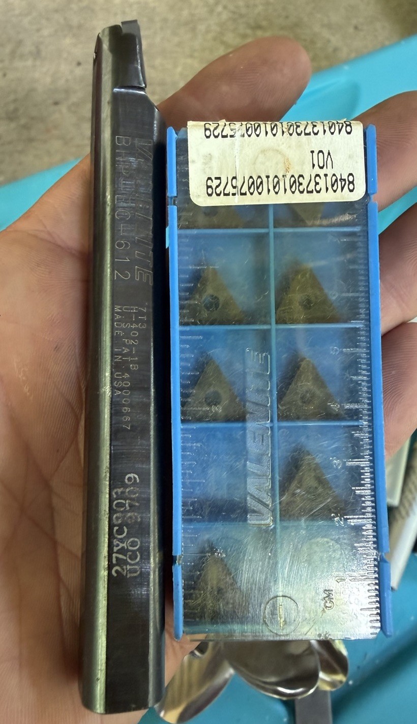 VALENITE 5/8 SHANK DIA BHP-EC-612 6″ OAL INDEXABLE BORING BAR TNFM INSERTS .625