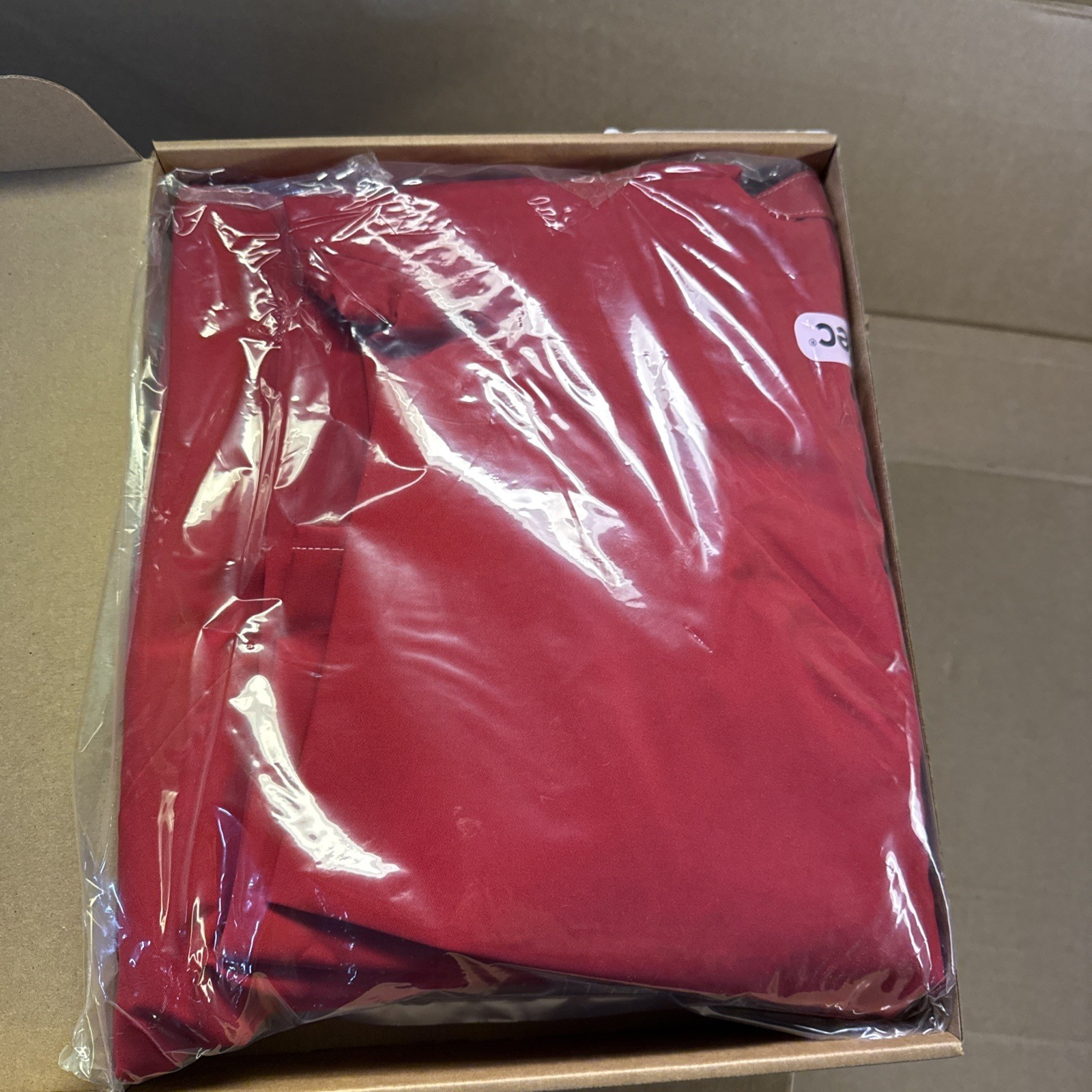 Ansell 66-660 Lab Jacket, Polyester, Zipper, Red, 3Xl