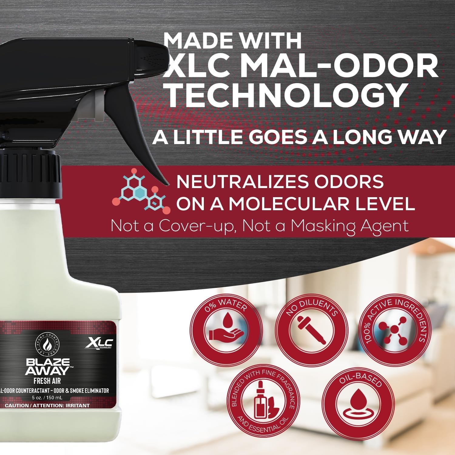 Blaze Away Commercial Air Freshener & Odor Eliminator for Strong Odor – Indus…