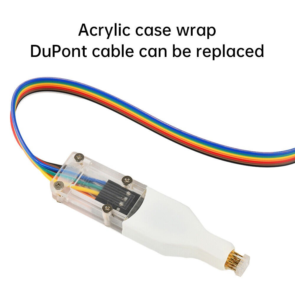 For Program SOP8/WSON8/QDFN8 SPI Adapter Clip Pin Flash on Chip Read＆Write Probe