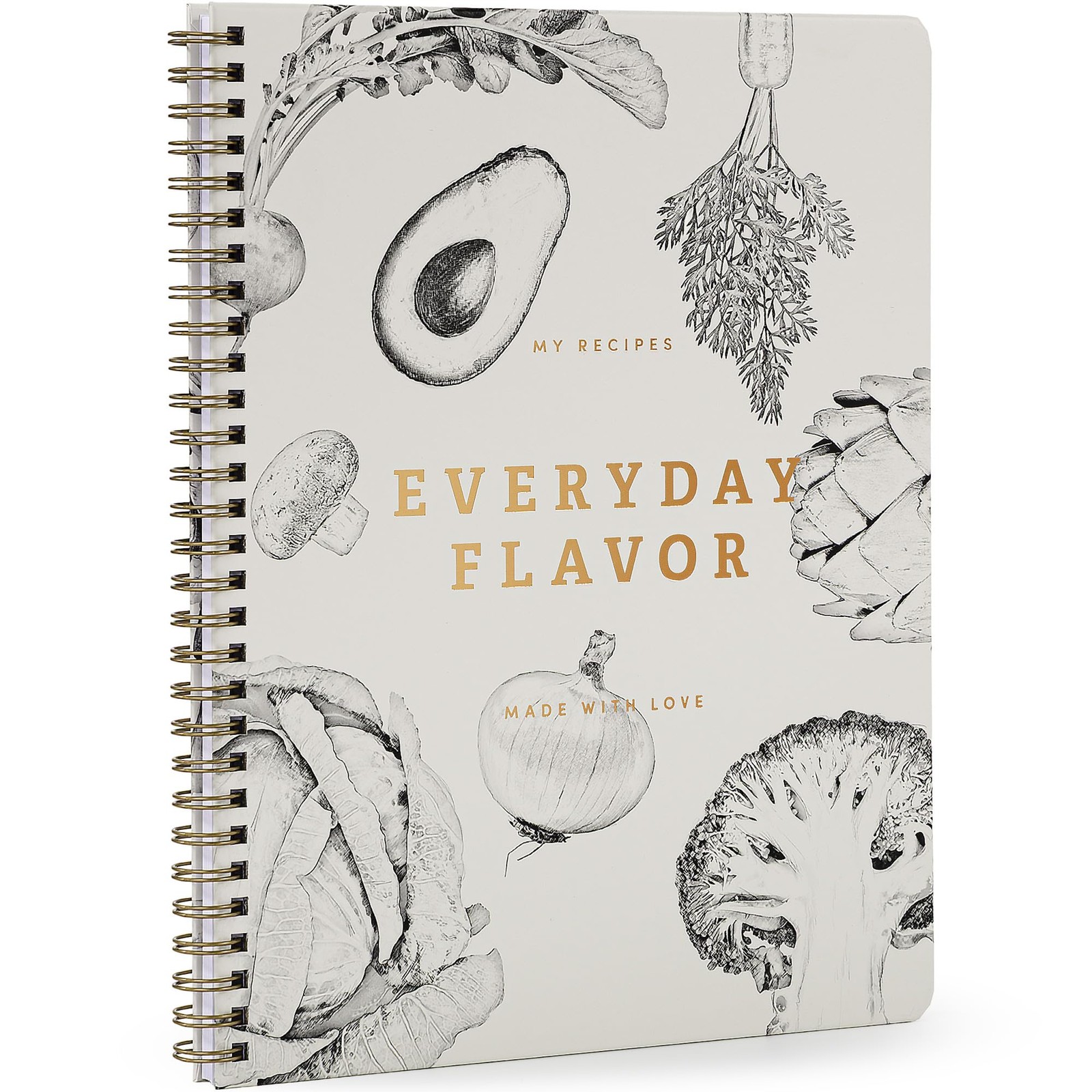 Aesthetic Blank Recipe Book for 100+ Cherished Meals – 8.27 x 10 IN, Beige