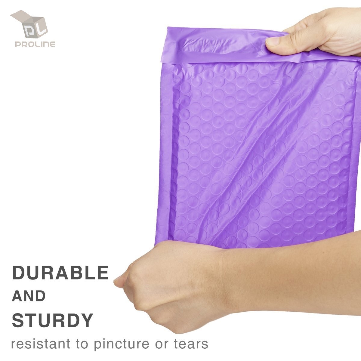 50 Purple Poly Bubble Padded Envelopes Self-Sealing Mailers 4X8 (Inner 4×7)