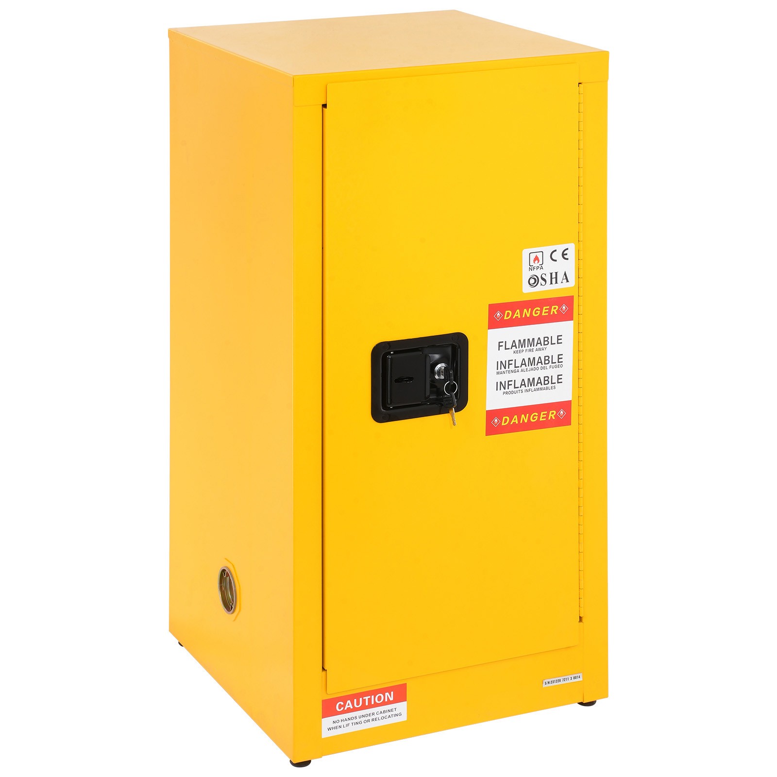 Uimoso Flammable Liquid Safety Storage Cabinet, 16 Gal, 18.1×18.1×35.4 in