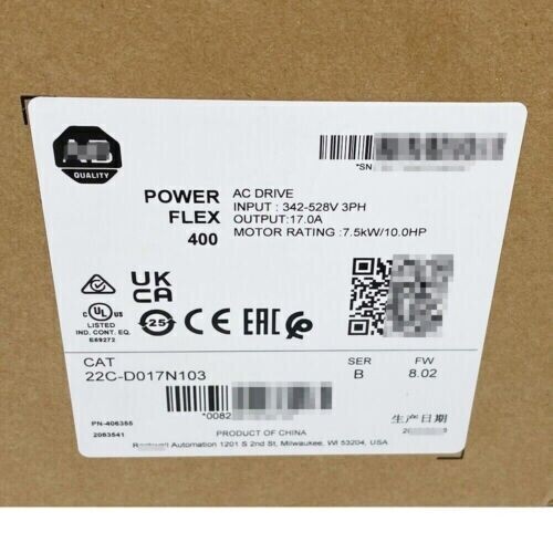 New Sealed AB 22C-D017N103 PowerFlex 400 AC Drive 22CD017N103 US Free Tax