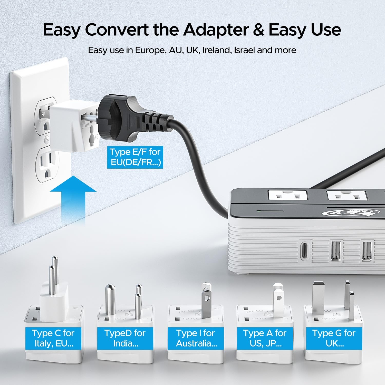 Key Power 230-Watt Step Down 220V to 110V Voltage Converter