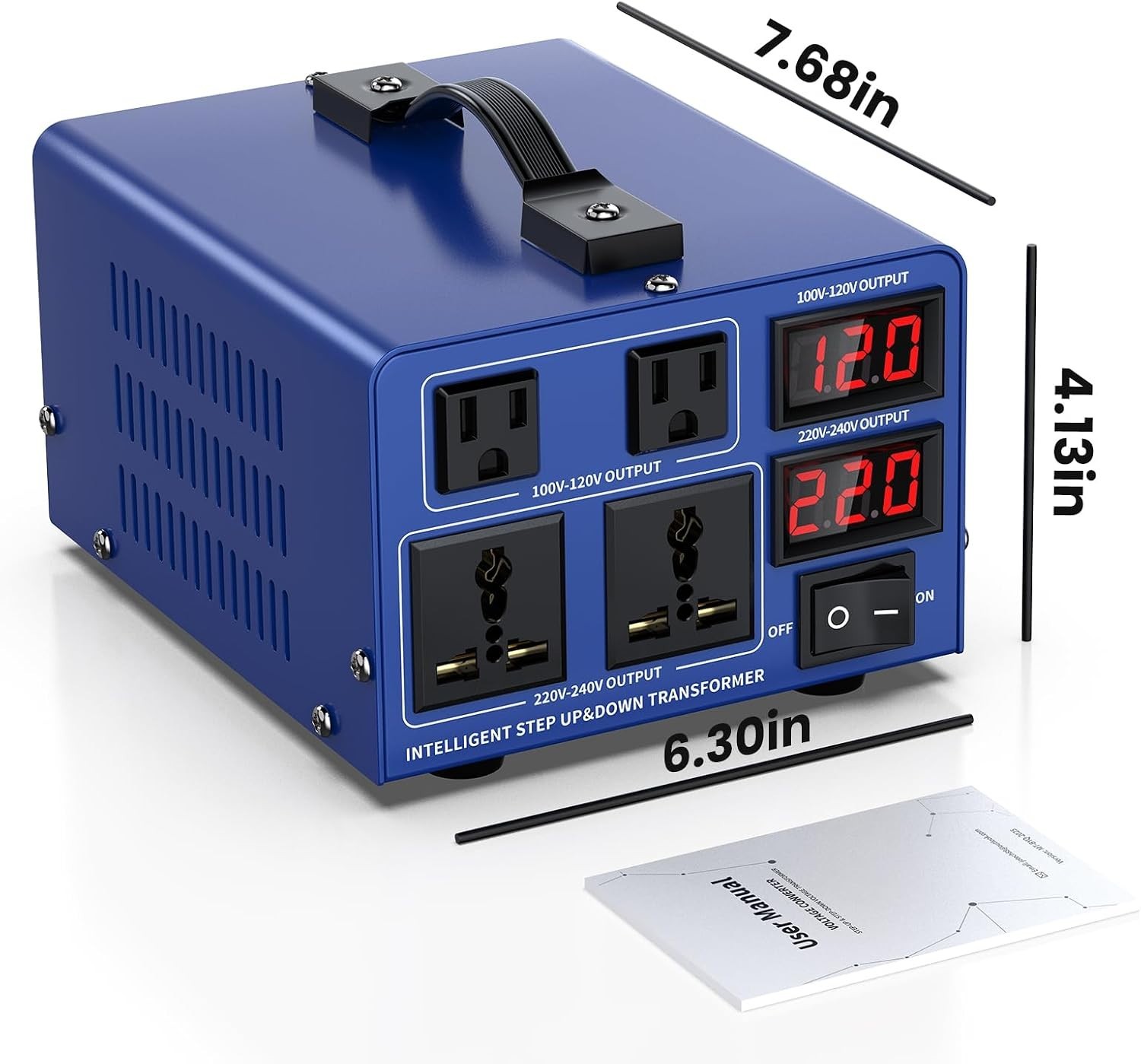 CELYYPU 3000W Voltage Converter Transformer Step Up Step Down 110V 220V