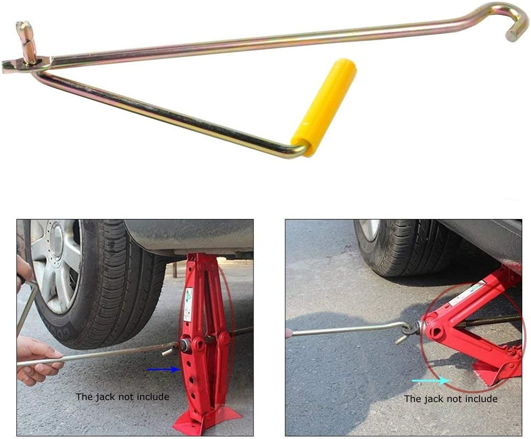 Car Truck Van Scissor Lift Jack Crank Handle, Car Steel Tire Wheel Lug Wrench Sc
