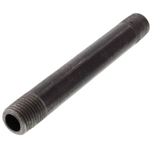 1/2″ BLACK STEEL 5″ LONG NIPPLE pipe 1/2 x 5 – LOT OF (10) malleable iron