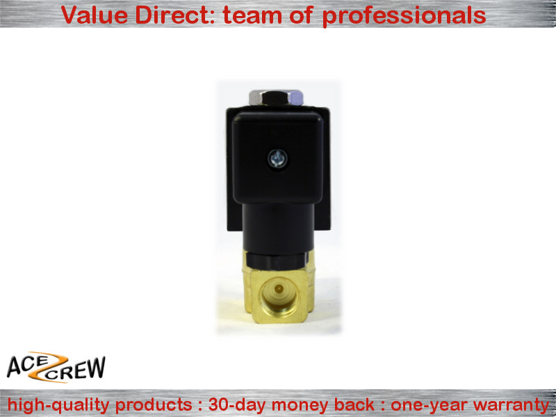 1/4 inch 24V DC Brass Electric Solenoid Valve NPT Gas Water Air Normally Closed