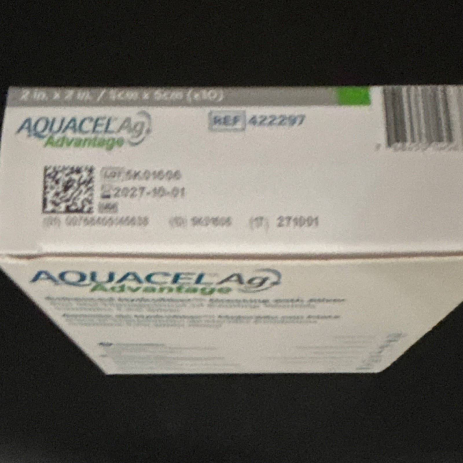 ConvaTec Aquacel Ag Advantage Antimicrobial Dressing 2in x 2in MPN 422297
