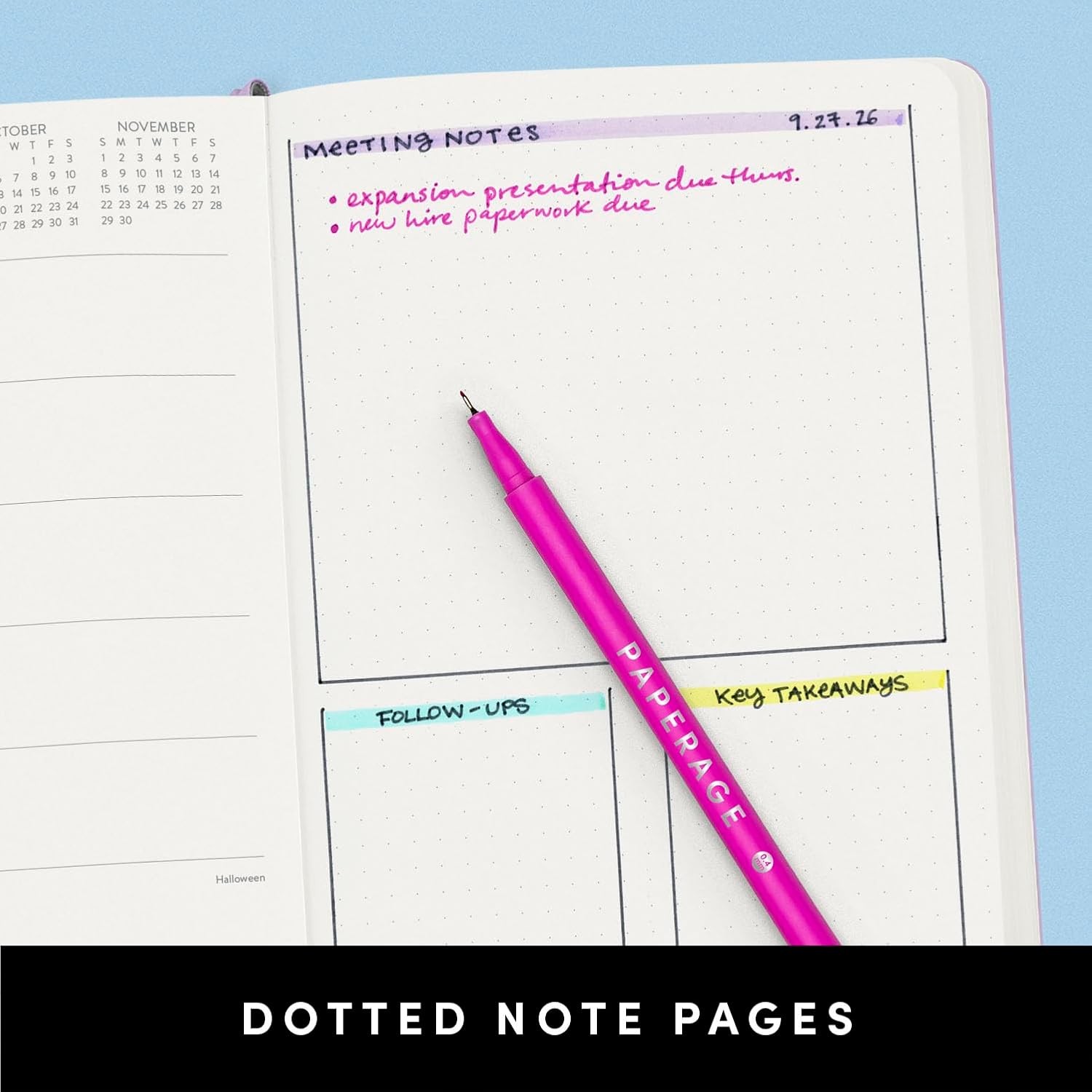 PAPERAGE 2026 Weekly & Monthly Planner, 12 Months (January 2026 – December 2026)