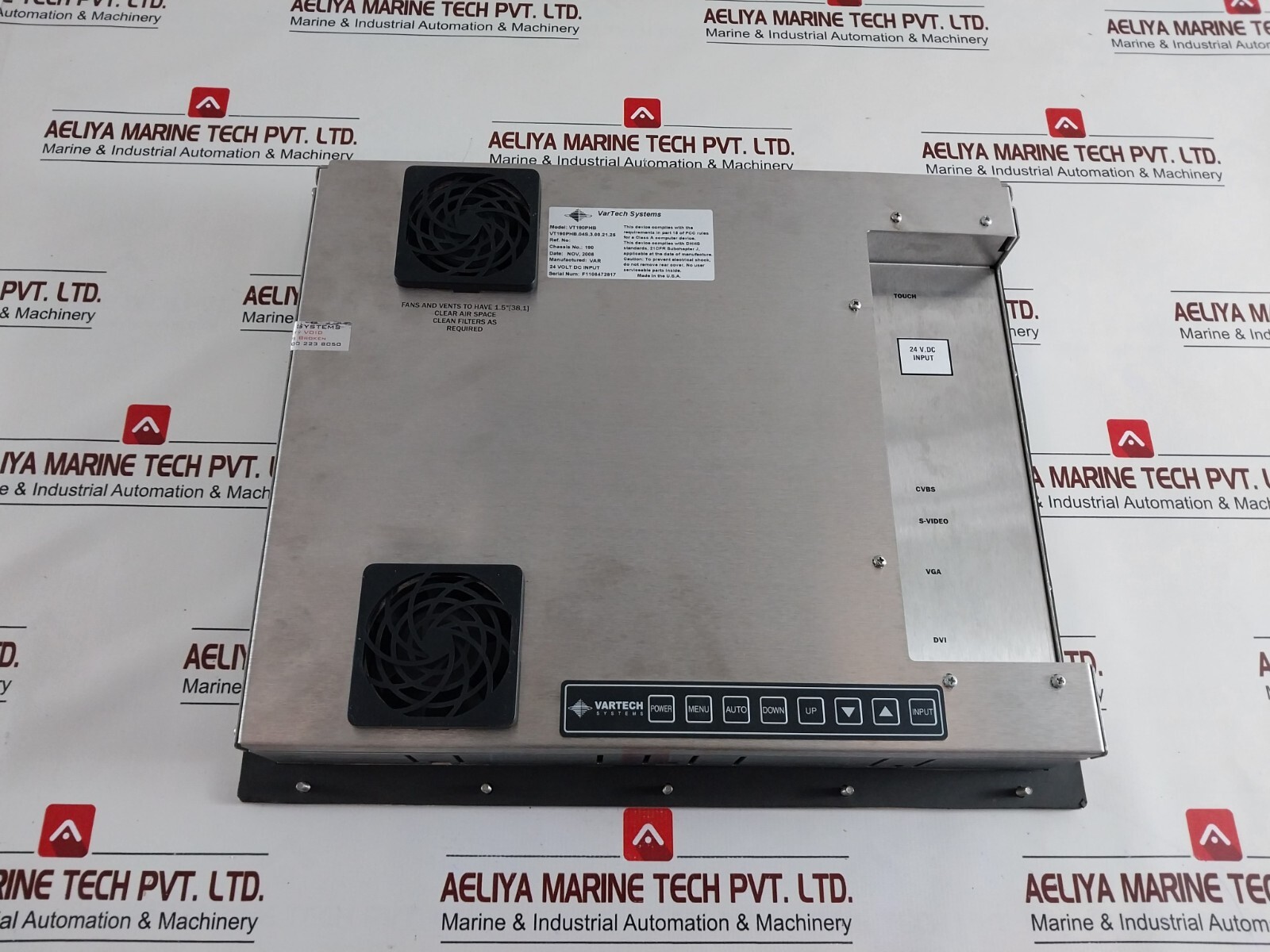 VARTECH VT190PHB Touch Panel Monitor X200288642 24V DC