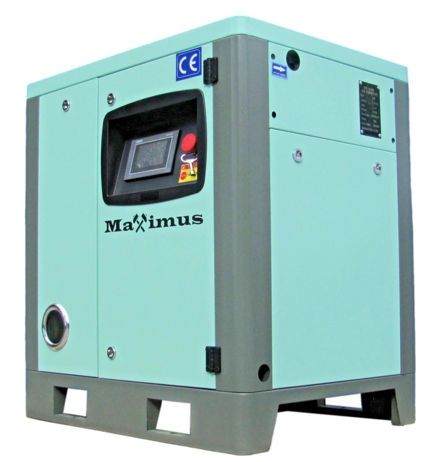 2026 Maximus 10 HP Rotary Screw Air Compressor VFD 230V Single Phase
