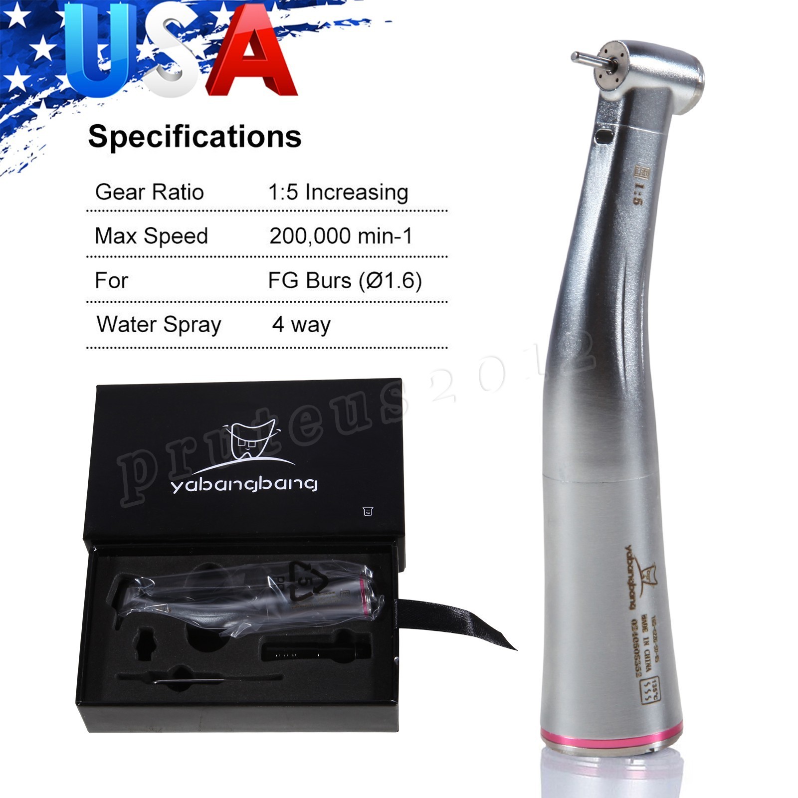 CICADA NSK TYPE Dental Brushless Electric Motor + 1:1 1:5 Handpiece Contra Angle