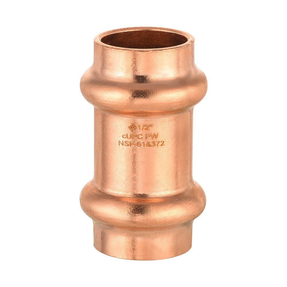 10 PCS EFIELD 1/2 » Press Fit Straight Coupling Fitting, No Lead , Pro Pack