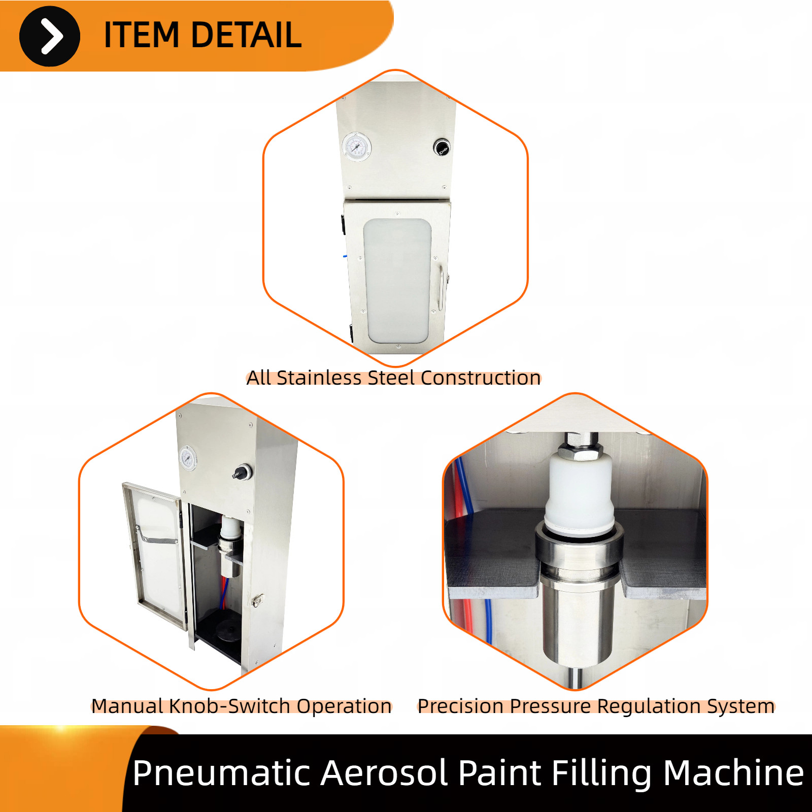 Spray Paint Filling Machine 200ml Pneumatic Semi-Auto Spray Paint Filler