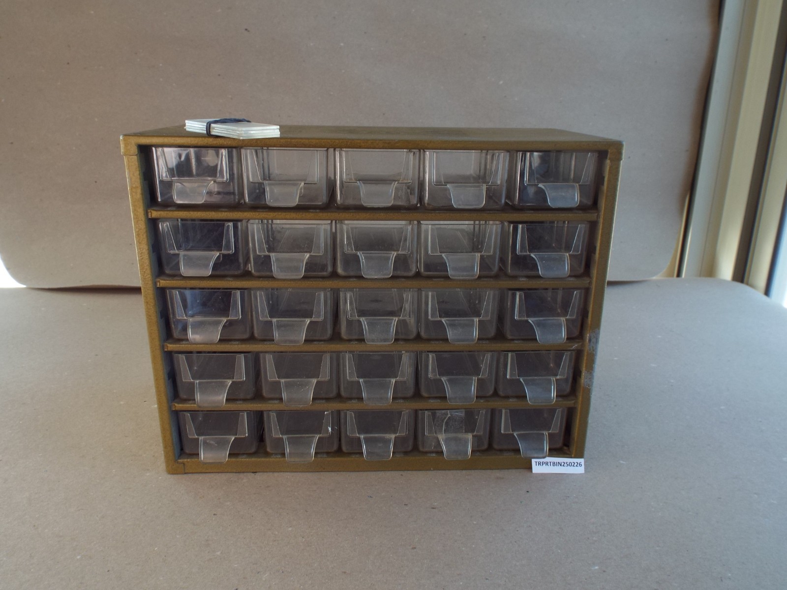 VTG Rare 25 Drawer Raaco Metal Parts Storage Cabinet Organizer Denmark (Read)