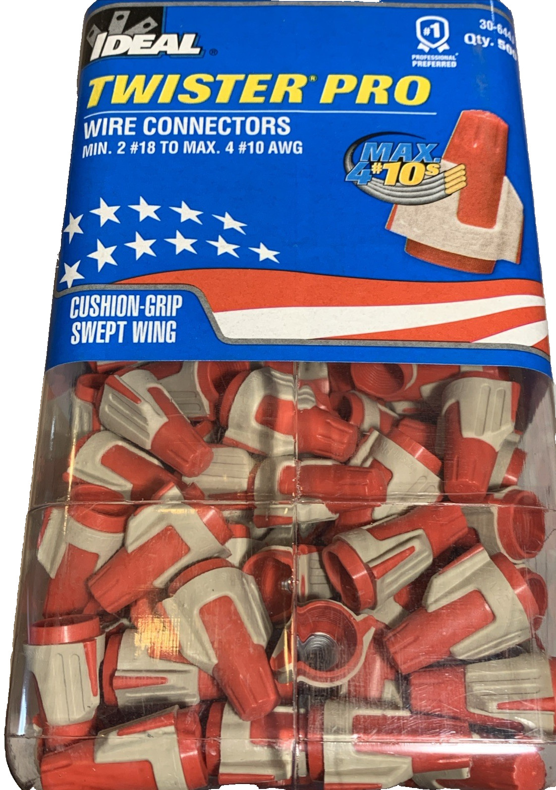 IDEAL 30-644J 344 Red/Tan Twister® ProFLEX™- Partial Jar of 500 – Flexible Skirt