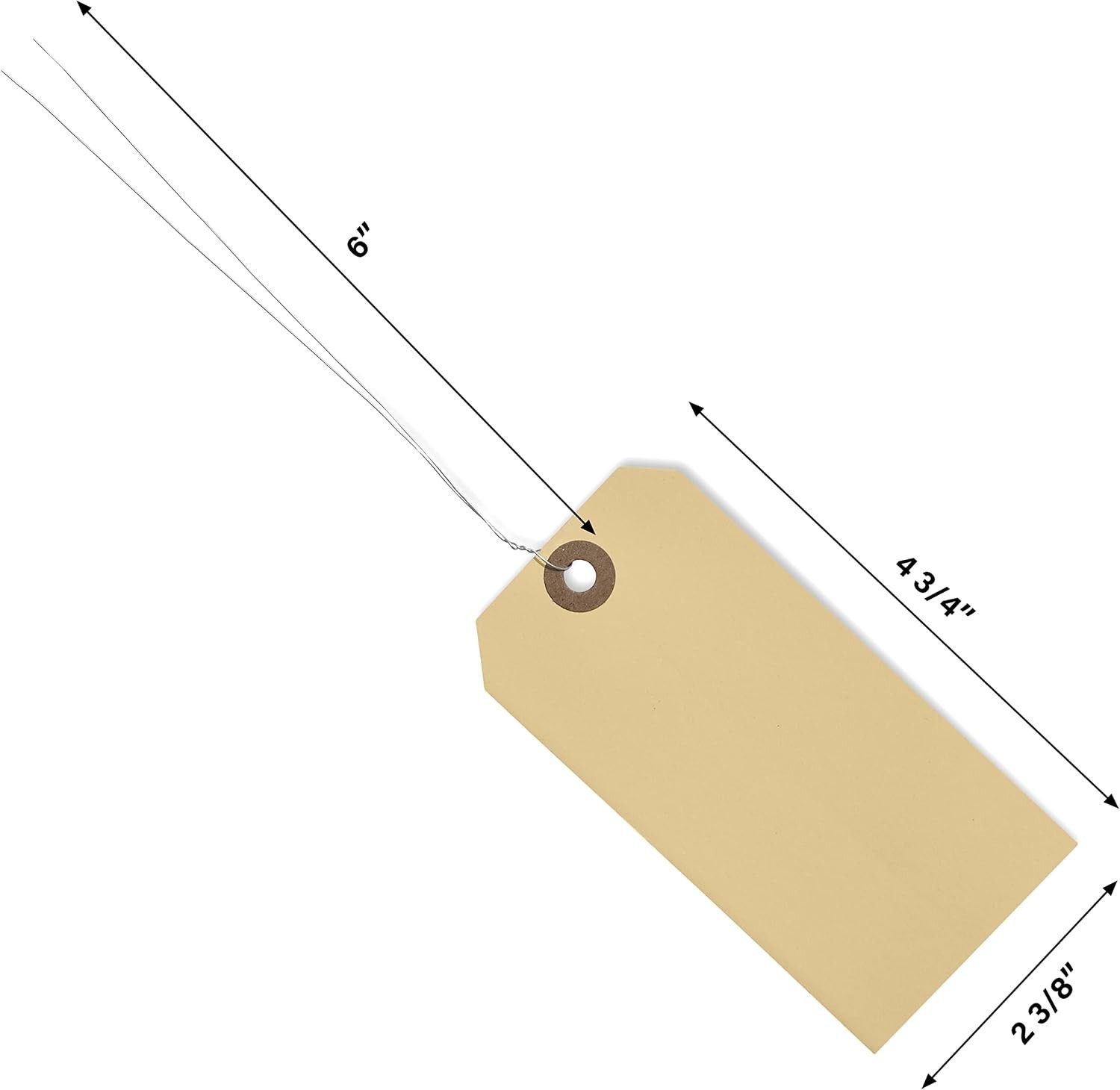 Quality Wire Tags with Reinforced Eyelet