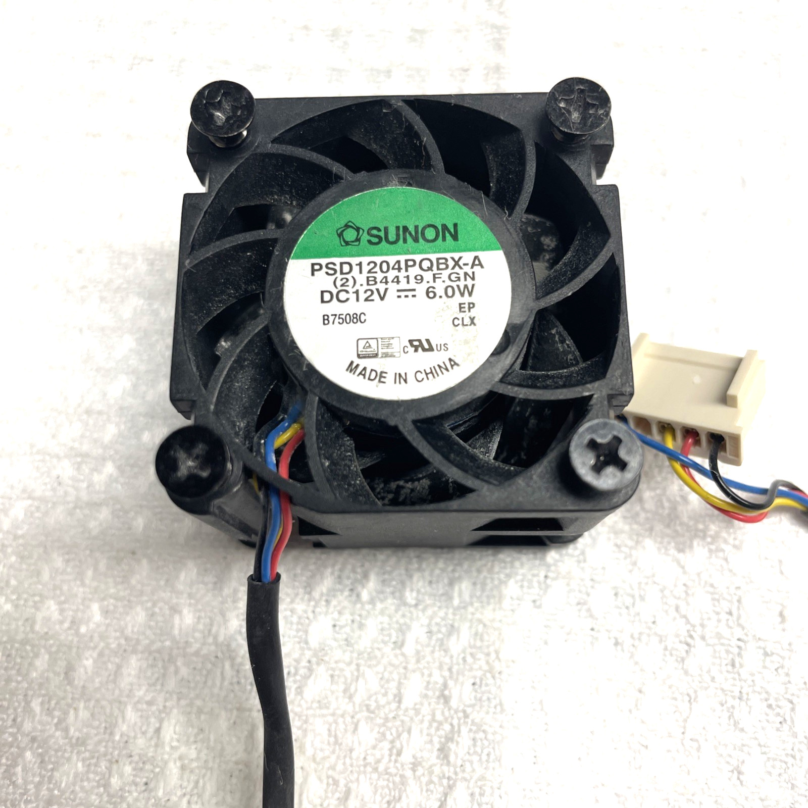 WORKING SUNON PSD1204PQBX-A fan 40*40*28mm 4pin 4cm 9.6W 12V
