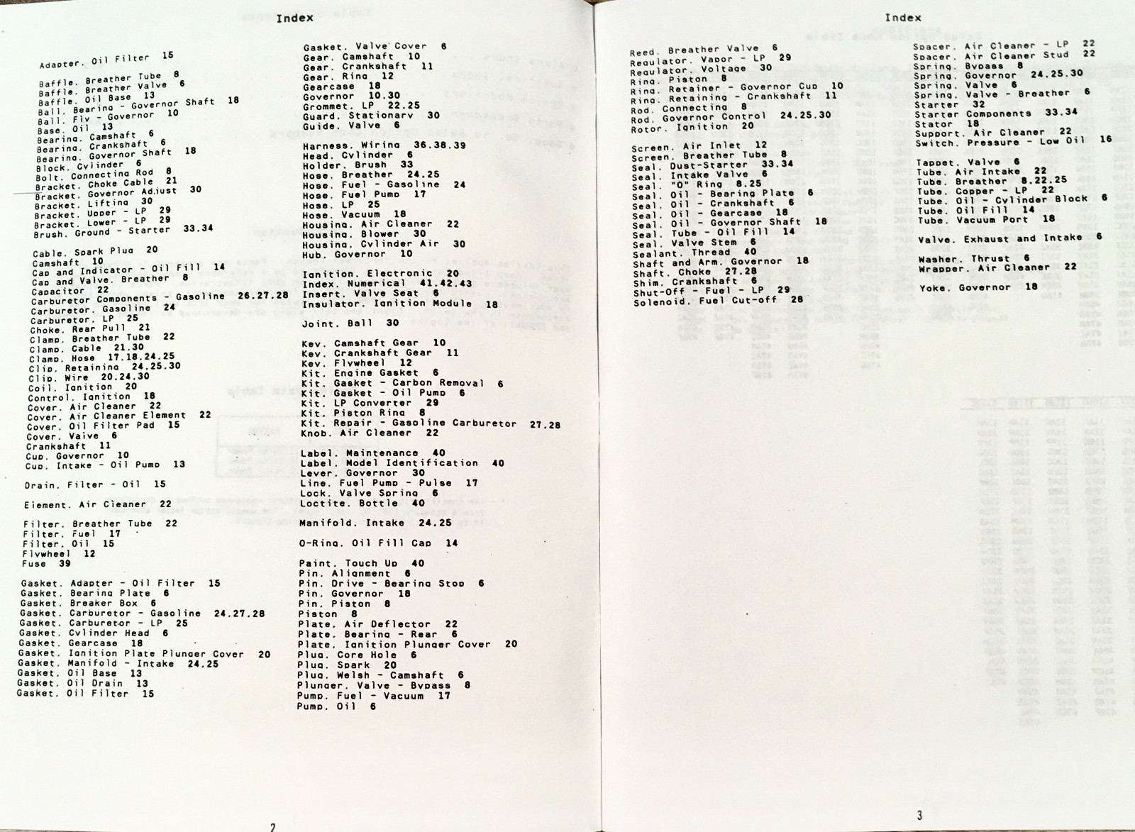 Lot Onan P216 P218 P220 Engine Service Parts Repair Manual Overhaul Shop Book