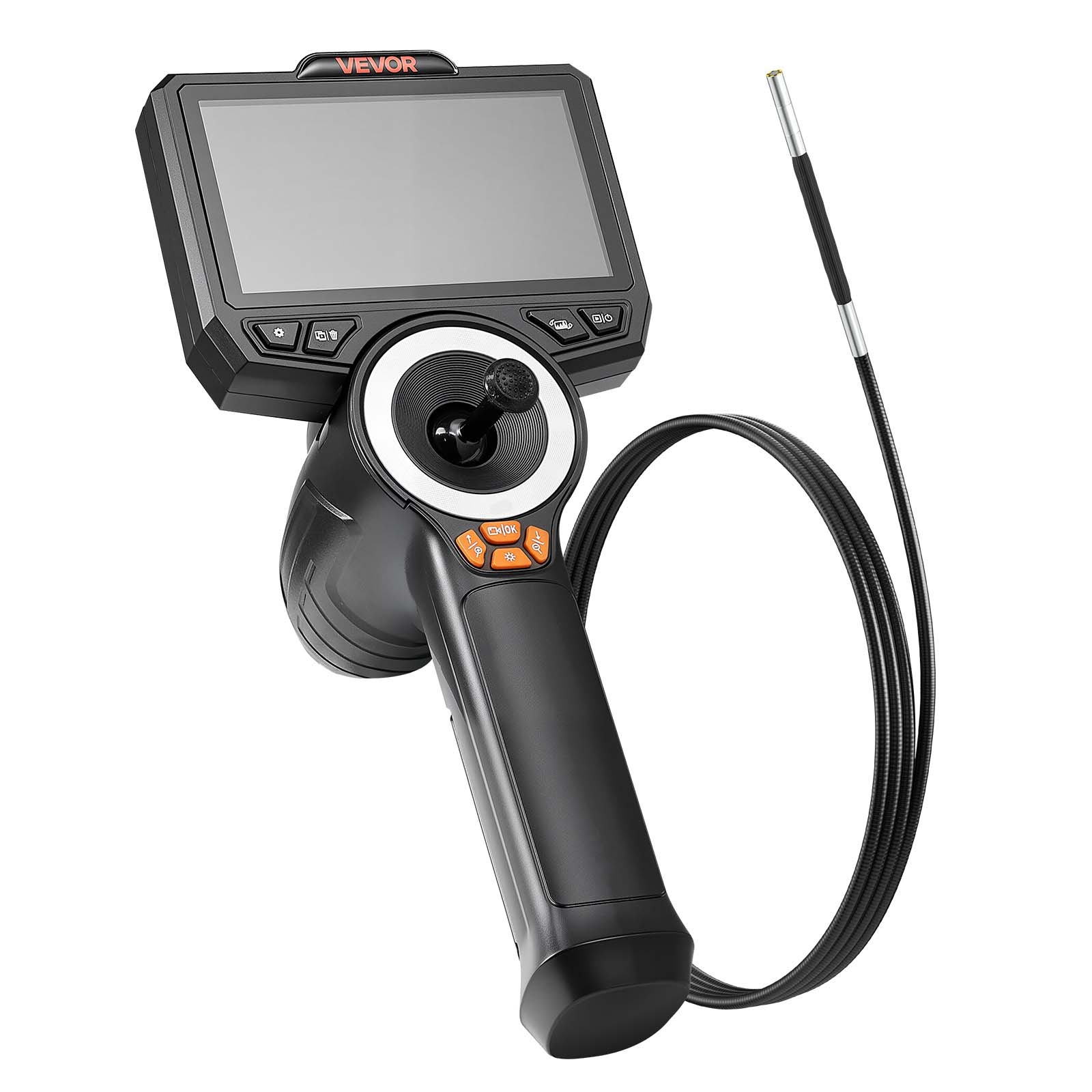 VEVOR 360° Articulating Endoscope Camera with 0.15″ Ultra Slim Lens 4.5″ Screen