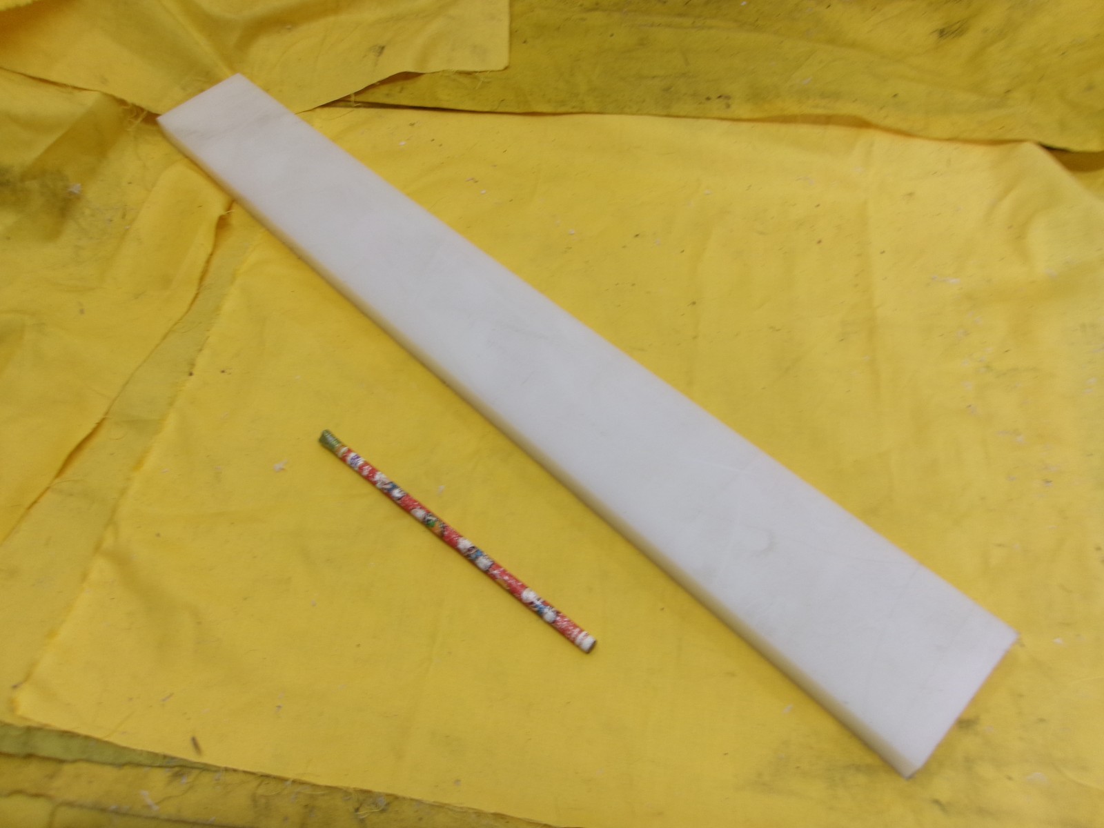 NATURAL UHMW BAR machinable plastic flat sheet stock 3/4″ x 2-3/4″ x 24″ LONG
