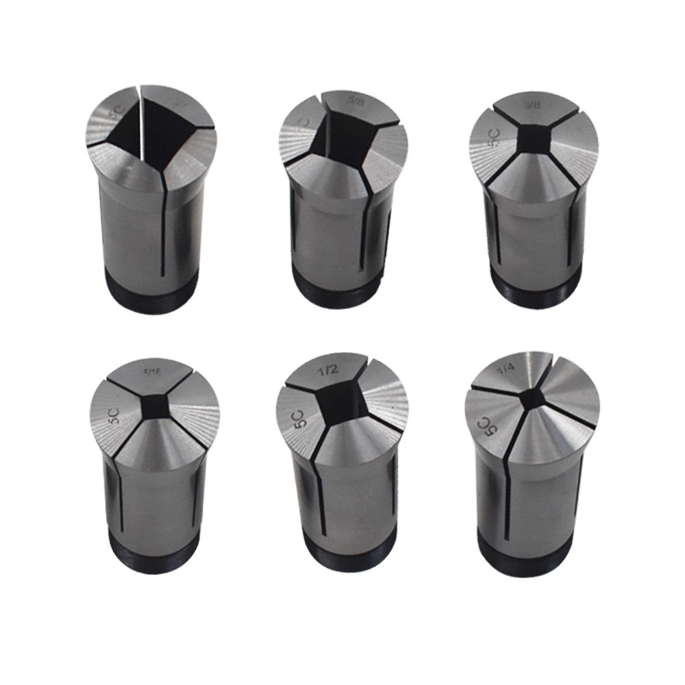6Pcs 5C Square Collet Set 1/4″,5/16″,3/8″,1/2″,5/8″,3/4″