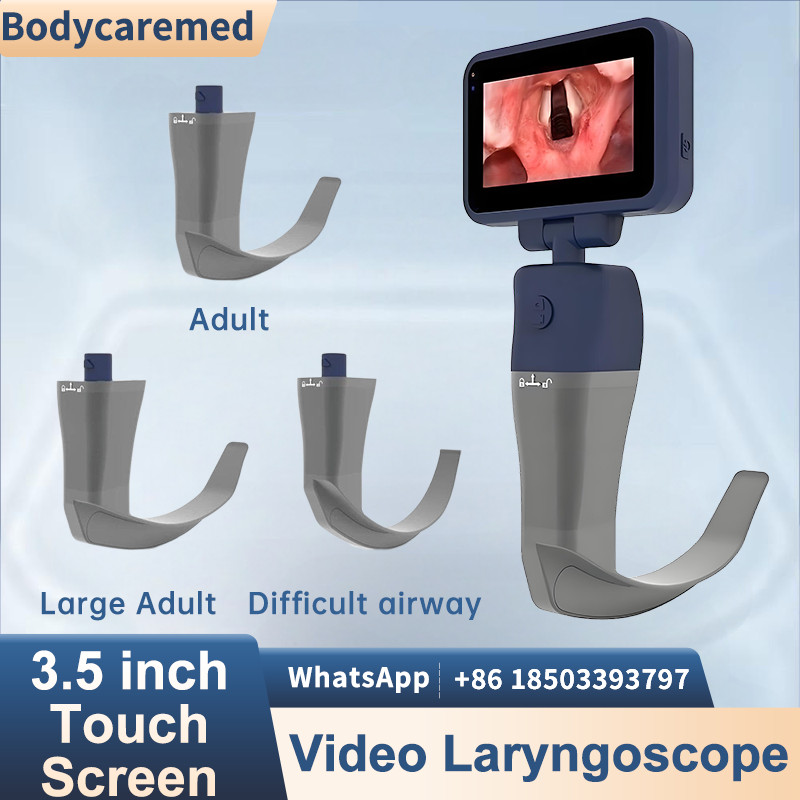 3.5 Inch Touch Screen video laryngoscope with Adult Large Adult Difficult Airway