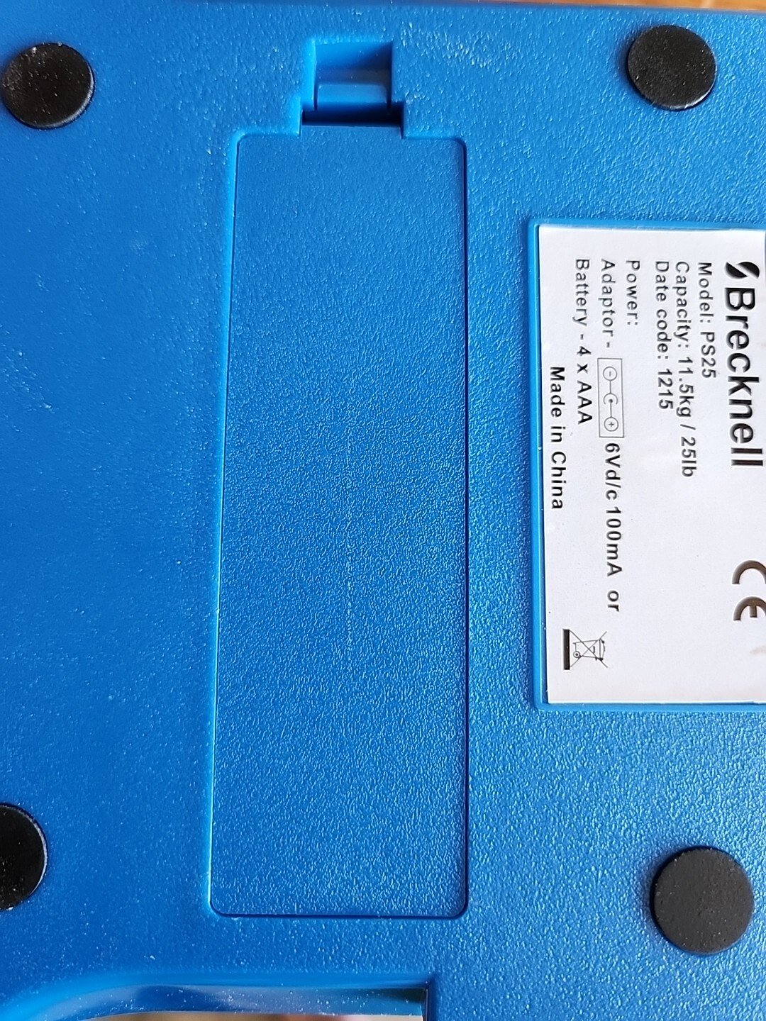 Brecknell PS25 Electronic Portable Postal Parcel Scale 25 lb x 0.2 oz, Blue