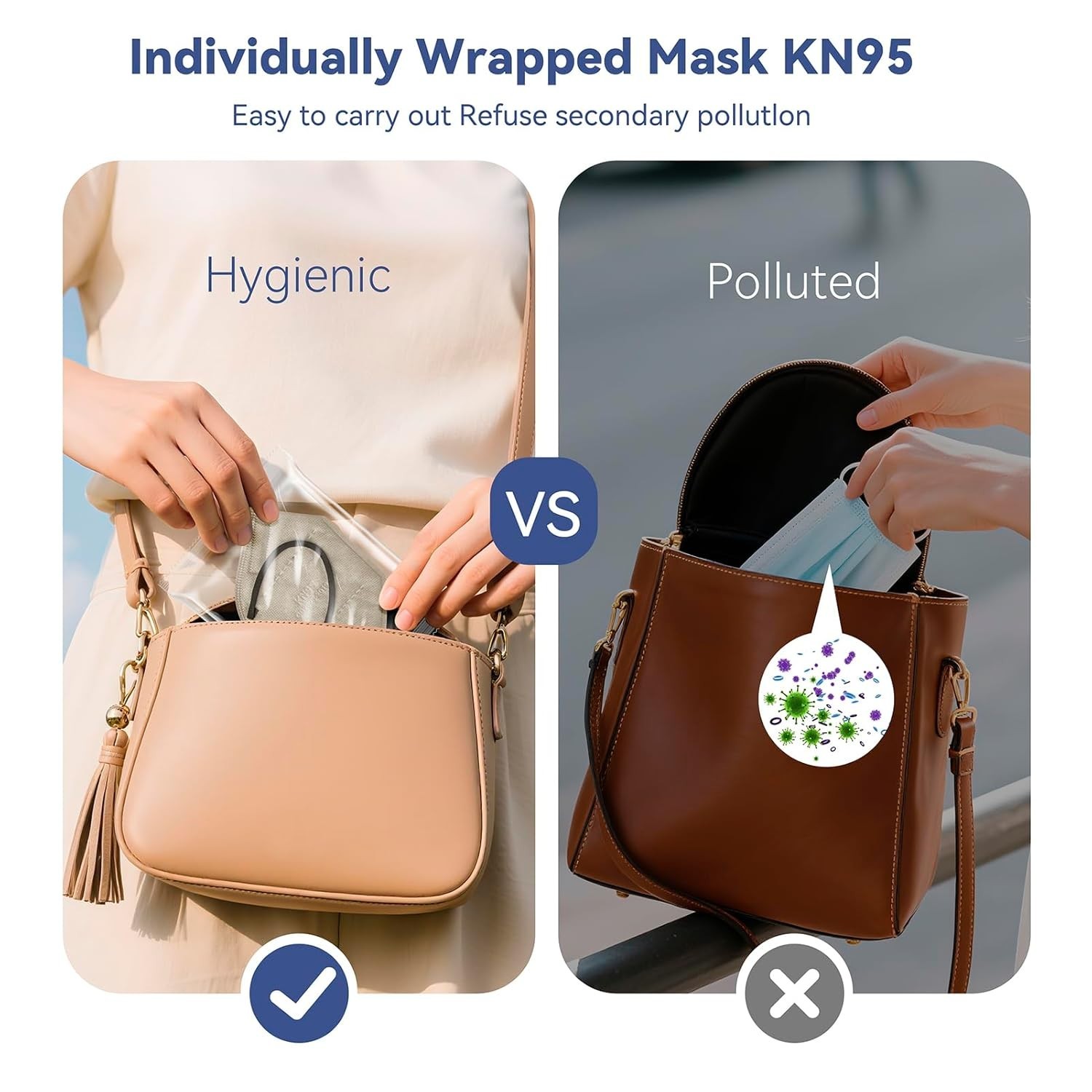KN95 Face Masks Adults Disposable – 100 Pack 1 Count (Pack of 100), Colored